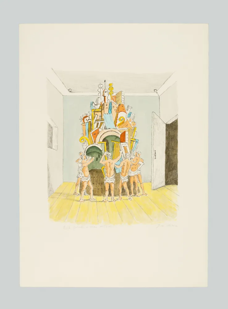 Litografia De Chirico - Il Trofeo