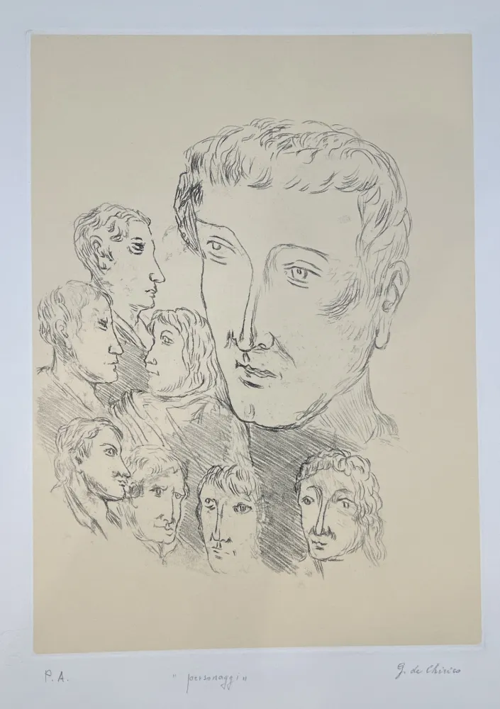 Gravura De Chirico - Personaggi 