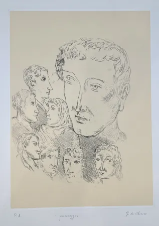 Gravura De Chirico - Personaggi 