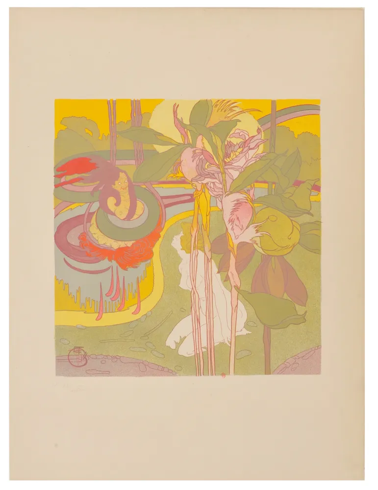 Litografia De Feure - Dans le Rêve