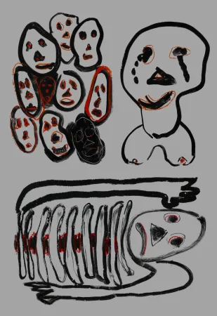 Gravura Digital De Jong - Macca-bêtes (droit)