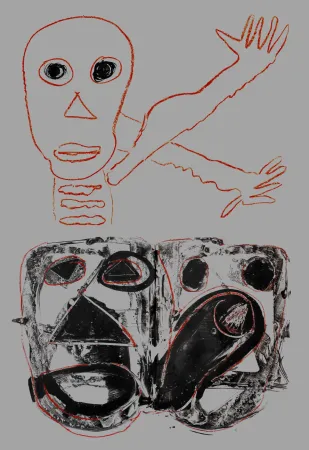 Gravura Digital De Jong - Macca-bêtes (gauche)