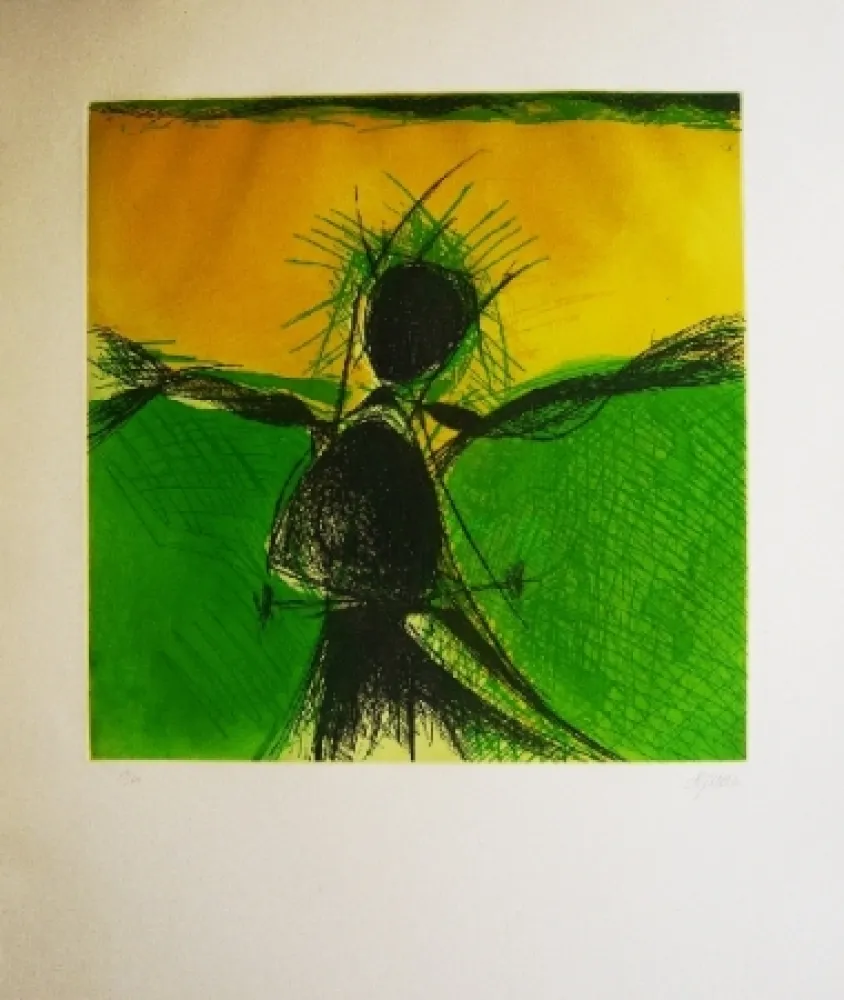 Água-Forte E Água-Tinta De Juan - Espantapajaros verde