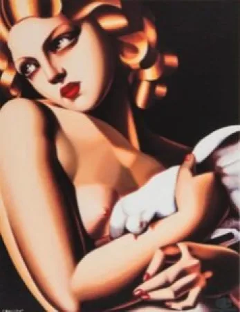 Serigrafia De Lempicka - Femme a la Colombe