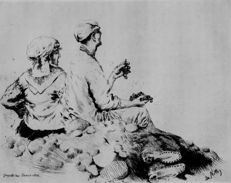 Água-Forte De Nittis - Route de Castellamare