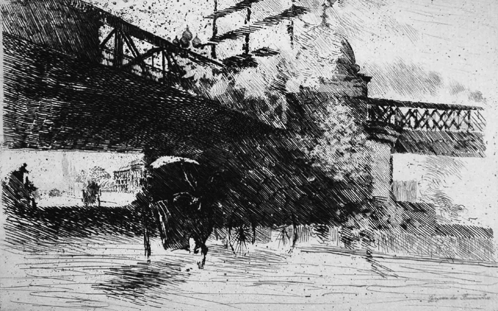 Água-Forte De Nittis - Vue pris à Londres