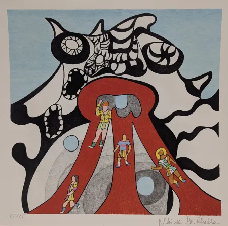 Litografia De Saint Phalle - Le Golem - Jerusalem 