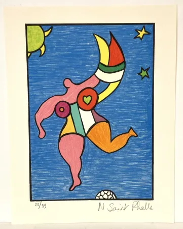 Litografia De Saint Phalle - Les ambassadeurs, 1989.