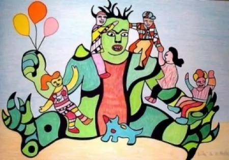 Litografia De Saint Phalle - Monster