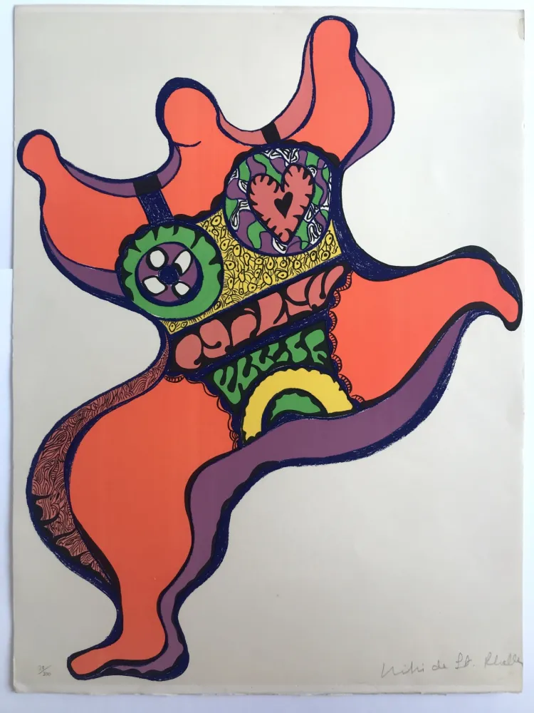 Litografia De Saint Phalle - Nana