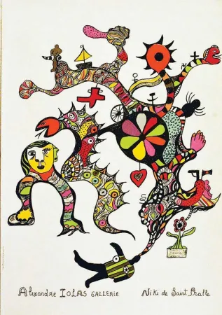 Litografia De Saint Phalle - NIKI DE SAINT PHALLE, Beautiful large lithograph, Affiche 1993