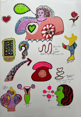 Litografia De Saint Phalle - Pills