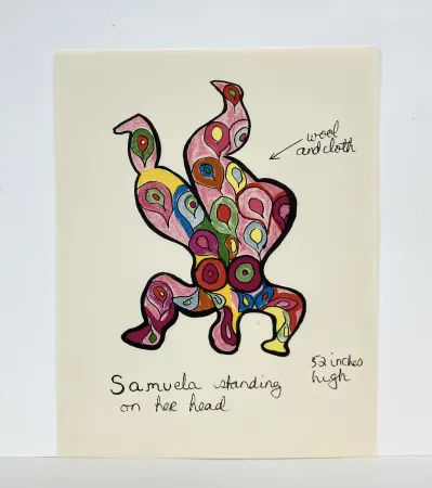 Litografia De Saint Phalle - Samuela. 1966