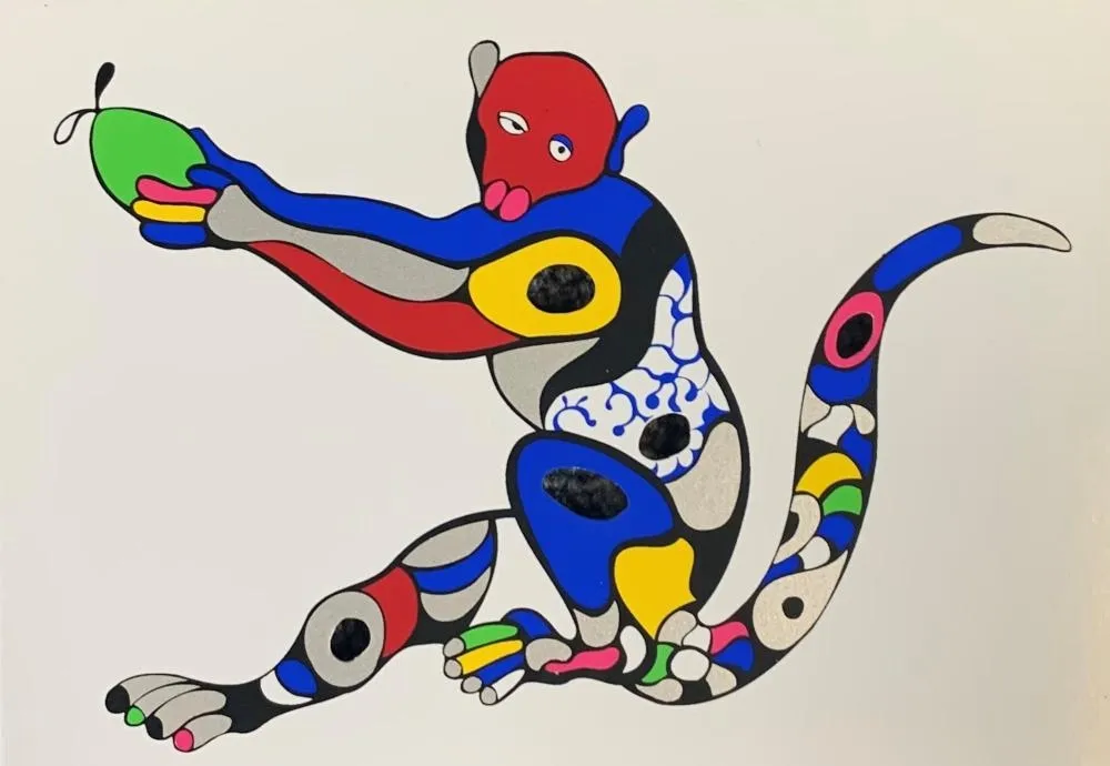 Serigrafia De Saint Phalle - Singe à la mangue