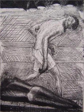 Água-Forte De Segonzac - Le KO du noir