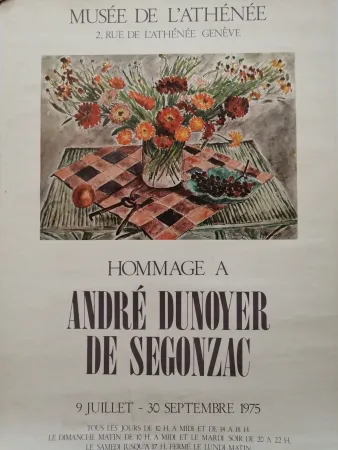 Cartaz De Segonzac - Musée de l'Athénée - Genève