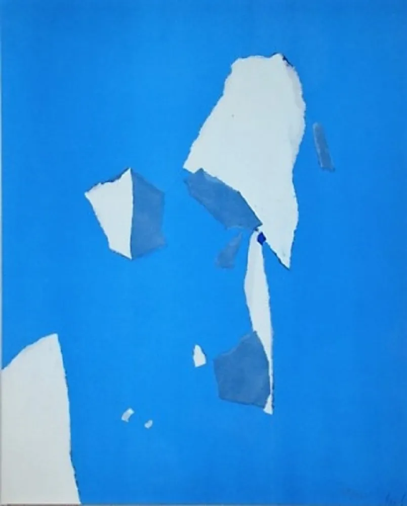 Estêncil De Stael - Composition sur fond bleu ciel