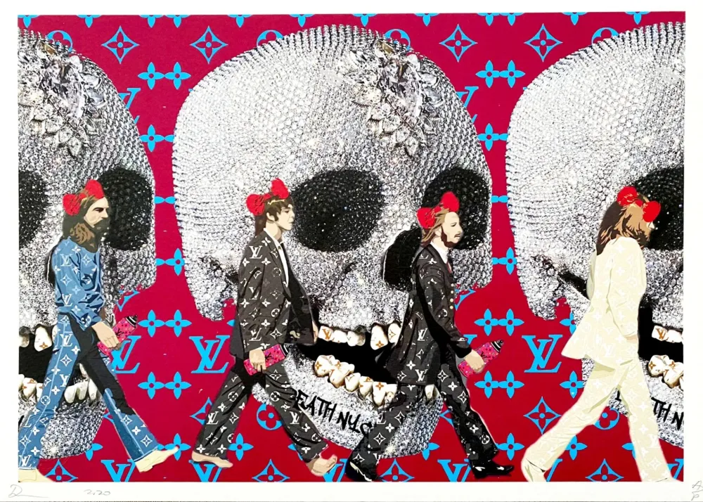 Gravura Digital Death Nyc - Beatles Skulls