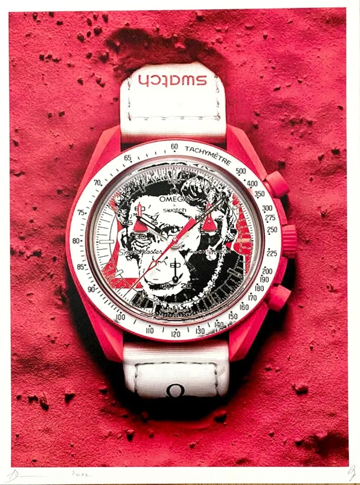 Gravura Digital Death Nyc - Swatch Red Monkey