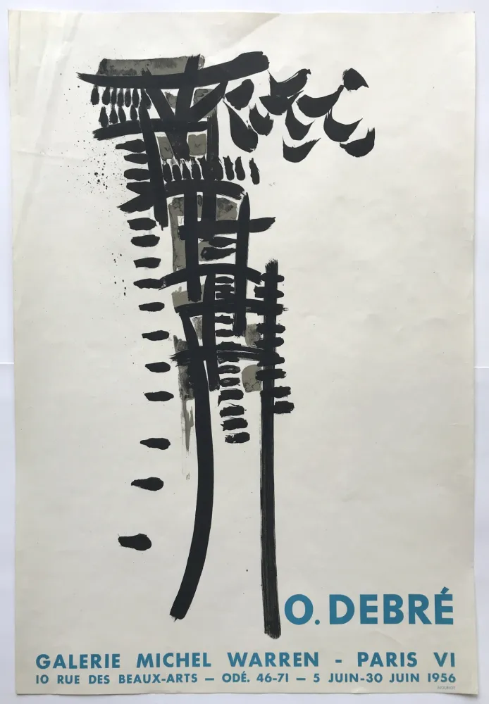 Cartaz Debré -  Galerie Michel Warren