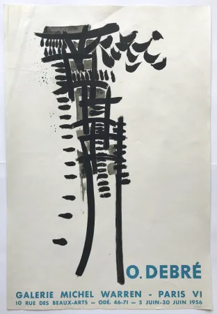 Cartaz Debré -  Galerie Michel Warren