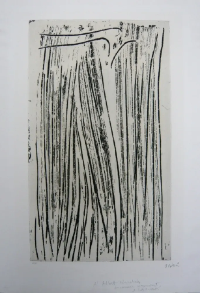 Água-Forte E Água-Tinta Debré - Personnage signe