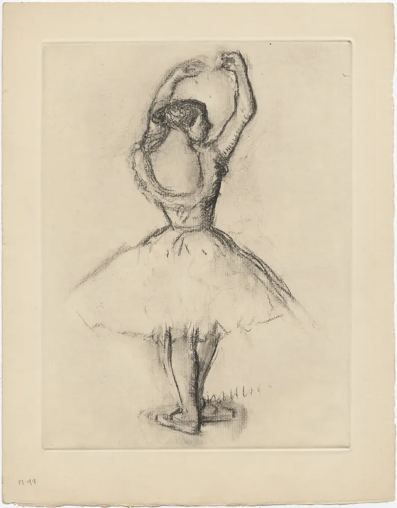 Água-Forte Degas - Danseuse (étude, vers 1878-1880)