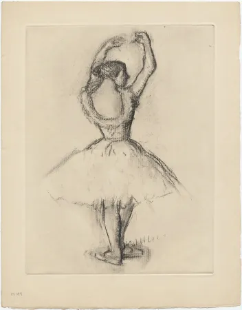 Água-Forte Degas - Danseuse (étude, vers 1878-1880)