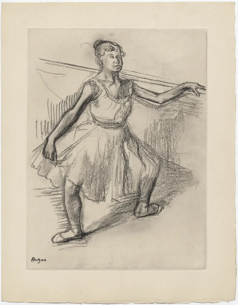Água-Forte Degas - Danseuse (étude, vers 1878)