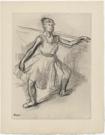 Água-Forte Degas - Danseuse (étude, vers 1878)