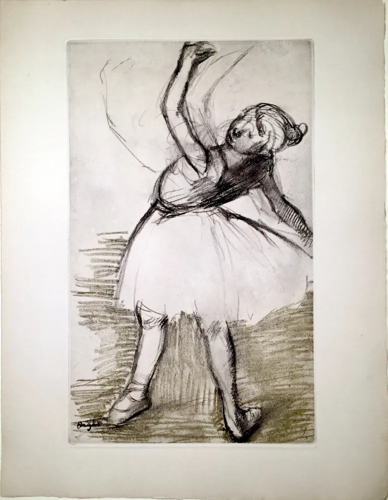 Água-Forte E Água-Tinta Degas - Danseuse (étude, vers 1880)