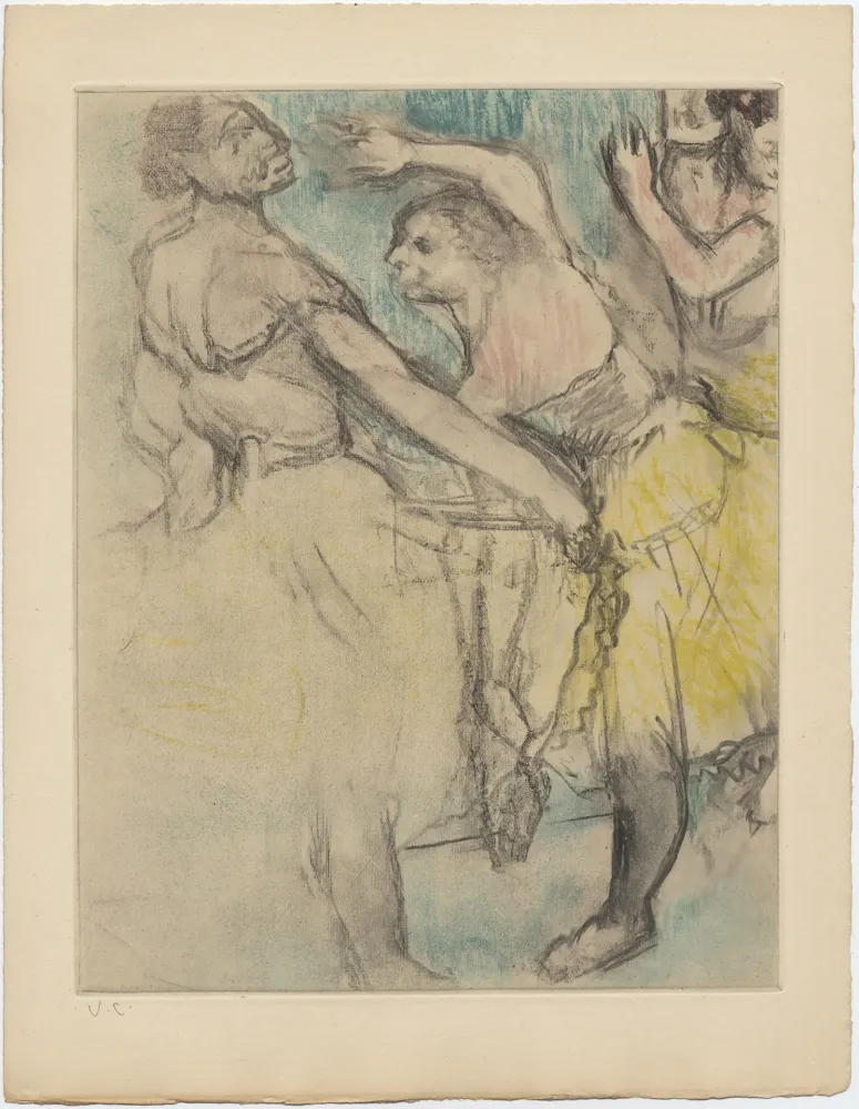 Água-Forte E Água-Tinta Degas - Danseuses à l'Opéra (étude, vers 1880)