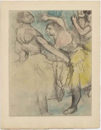Água-Forte E Água-Tinta Degas - Danseuses à l'Opéra (étude, vers 1880)