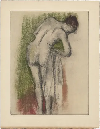Água-Forte E Água-Tinta Degas - Femme nue debout à sa toilette (vers 1880-1890)
