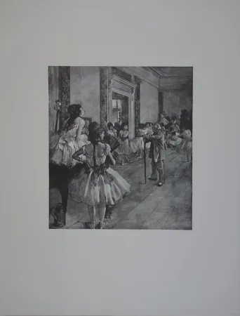 Xilogravura Degas - La classe de Danse