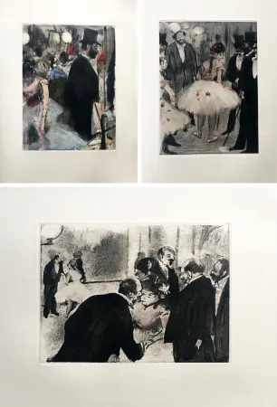 Livro Ilustrado Degas - LA FAMILLE CARDINAL. Illustré d'un portrait et de 32 monotypes en noir et en couleurs par EDGAR DEGAS