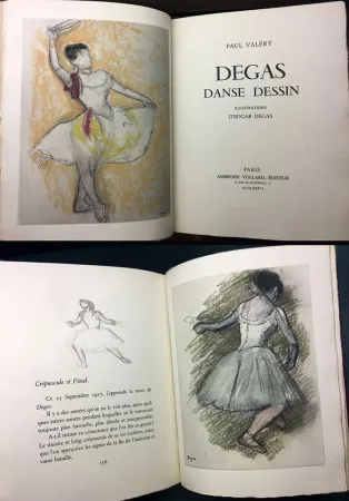 Livro Ilustrado Degas - Paul Valéry : DEGAS DANSE DESSIN. 26 gravures en couleurs (Vollard, Paris 1936).