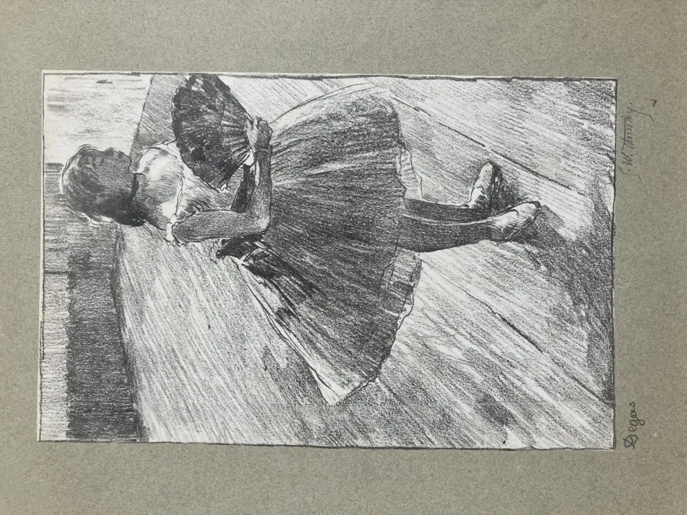 Litografia Degas - Petite danseuse à l'éventail. 1888-1889