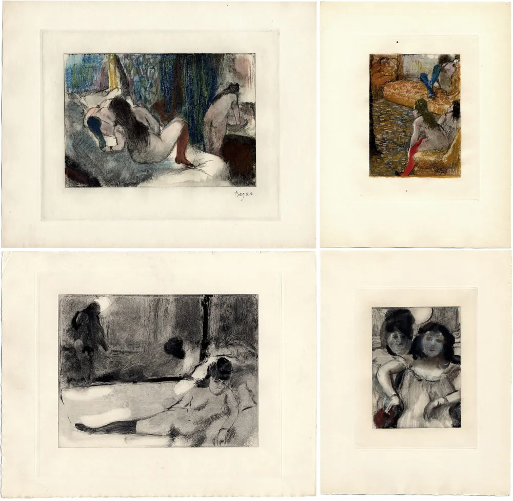 Livro Ilustrado Degas - Pierre Louys : MIMES DES COURTISANES. 22 Gravures (Paris 1935)