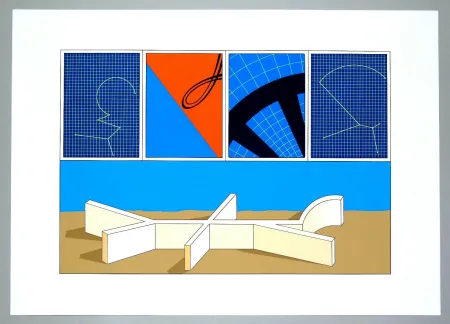 Litografia Del Pezzo - Composizione