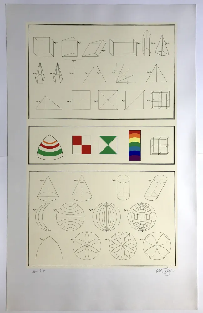 Serigrafia Del Pezzo - Géométrie tridimensionnelle