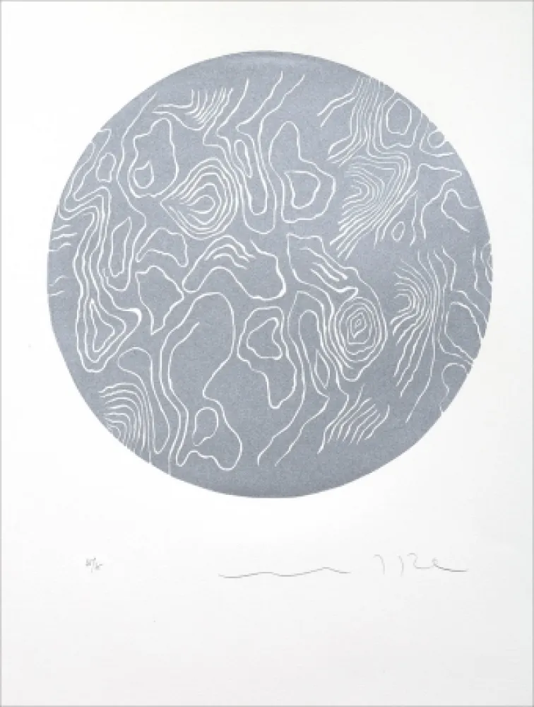Linogravura Del Re - Silver Cloud