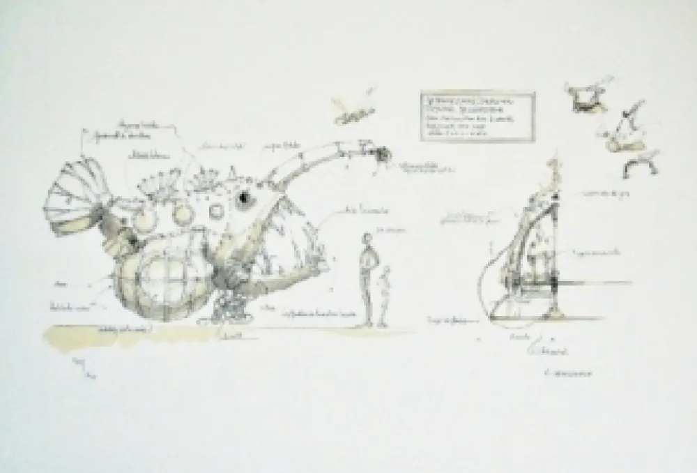 Litografia Delarozière - Luminaire des grands fonds