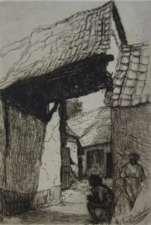 Gravura Delatre - Dessous de porte