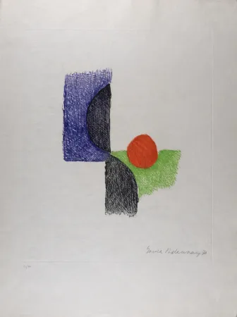 Água-Forte Delaunay - Composition, 1970 - Hand-signed