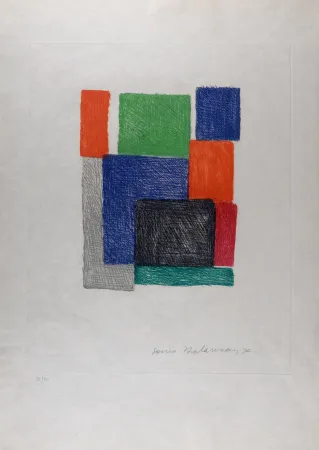 Água-Forte Delaunay - Composition, 1970 - Hand-signed