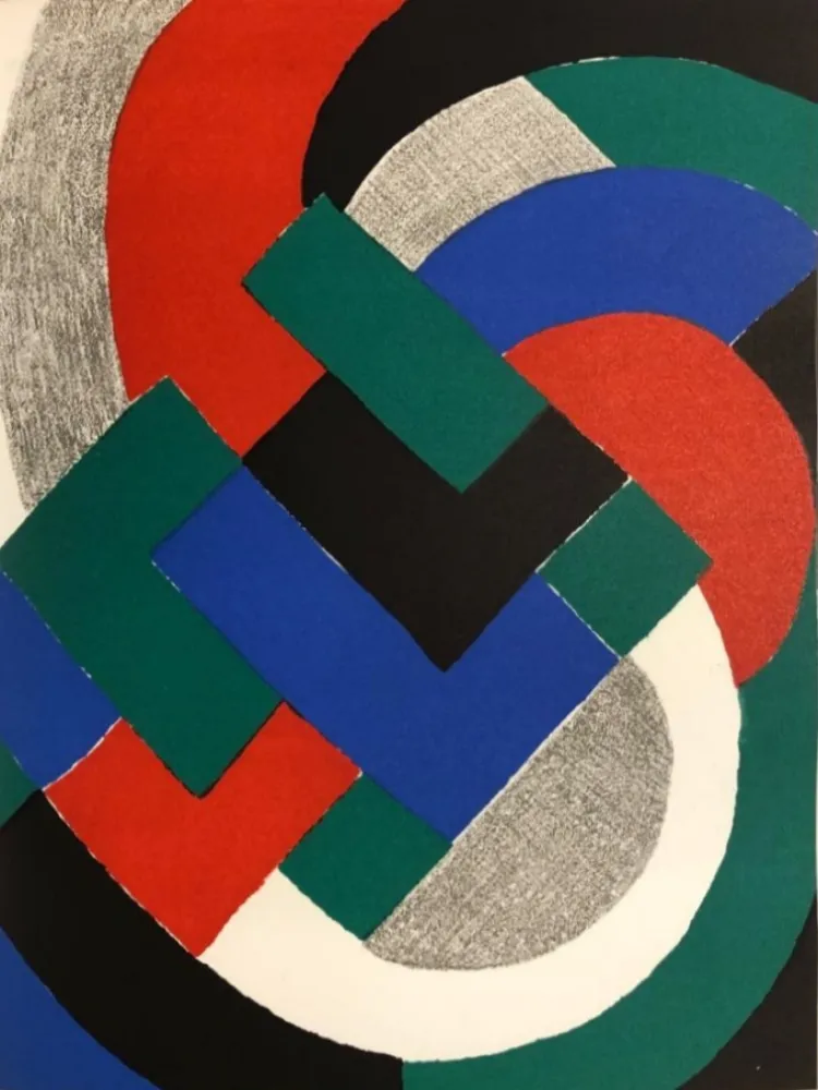 Litografia Delaunay - Composition géométrique