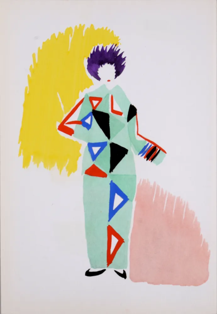 Estêncil Delaunay - Costumes (K), 1969