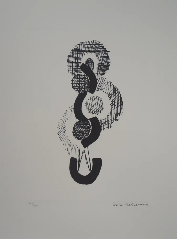 Litografia Delaunay - Danse, rythme sans fin
