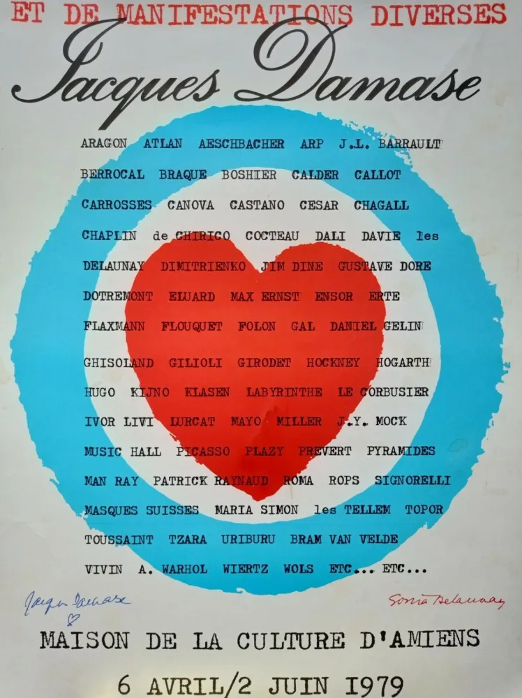 Litografia Delaunay - Delaunay Sonia affiche originale, 1979, Hand signed/Jacques Damase signature/Art abstrait/Abstract